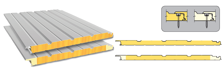 Glass wool sandwich panel