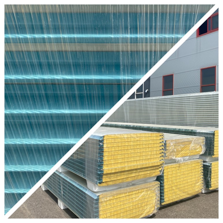 Glass wool SANDWICH PANELS