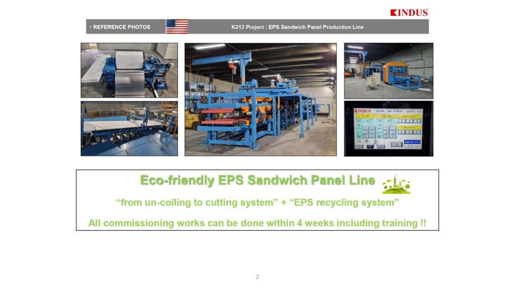 Eco friendly EPS Sandwich Panel Line