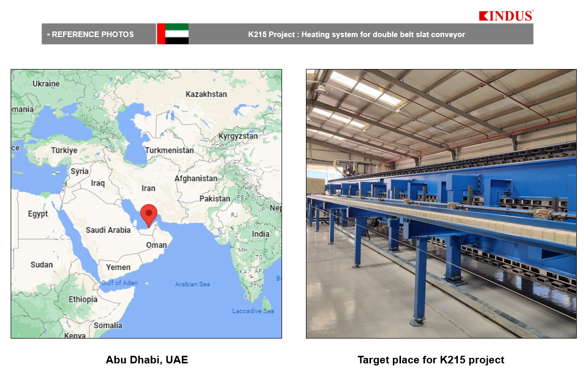 Heating System for Double Belt Slat Conveyor in UAE