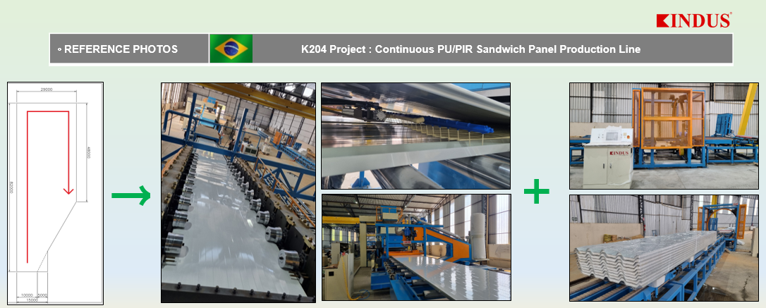 Continuous PIR Sandwich Panel Line