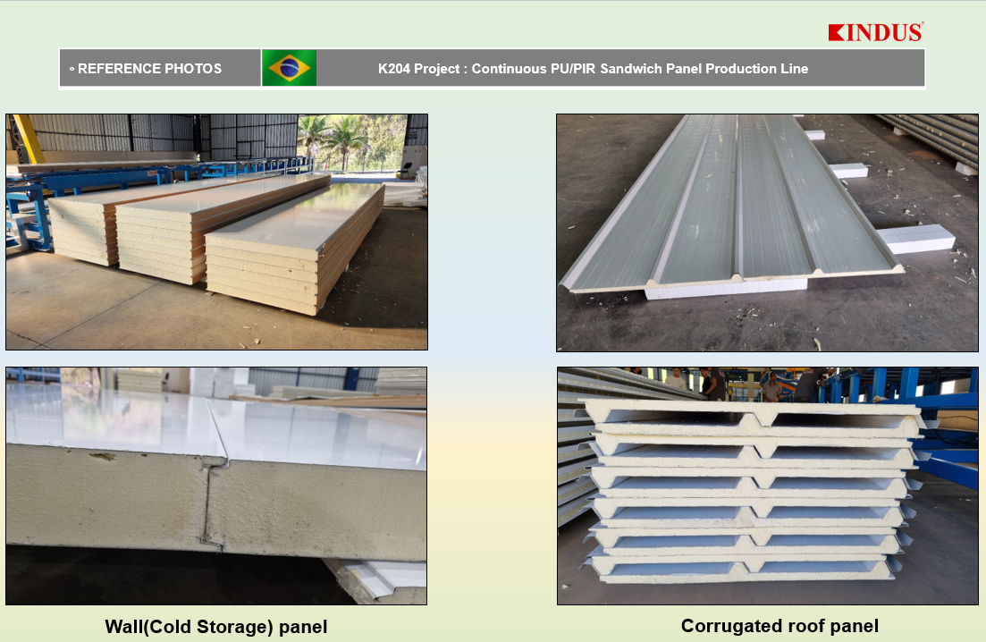 Continuous PIR Sandwich Panel production Line in Brazil