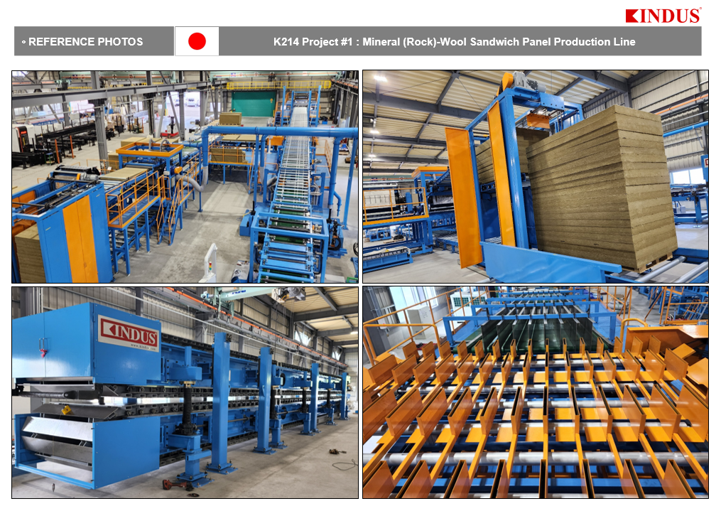 Mineral(Rock)-wool sandwich panel production line 