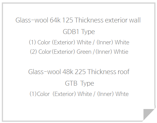 Glass(Mineral)-wool Sandwich Panel